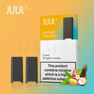 JUUL2 Pods Summer Menthol 18mJUUL2 Pods Summer Menthol 18mg nicotine salt 2 pack genuine pods g nicotine salt 2 pack genuine pods