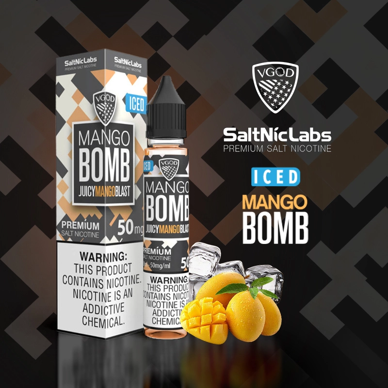 VGOD Iced Mango Bomb SaltNic E-Liquid 50