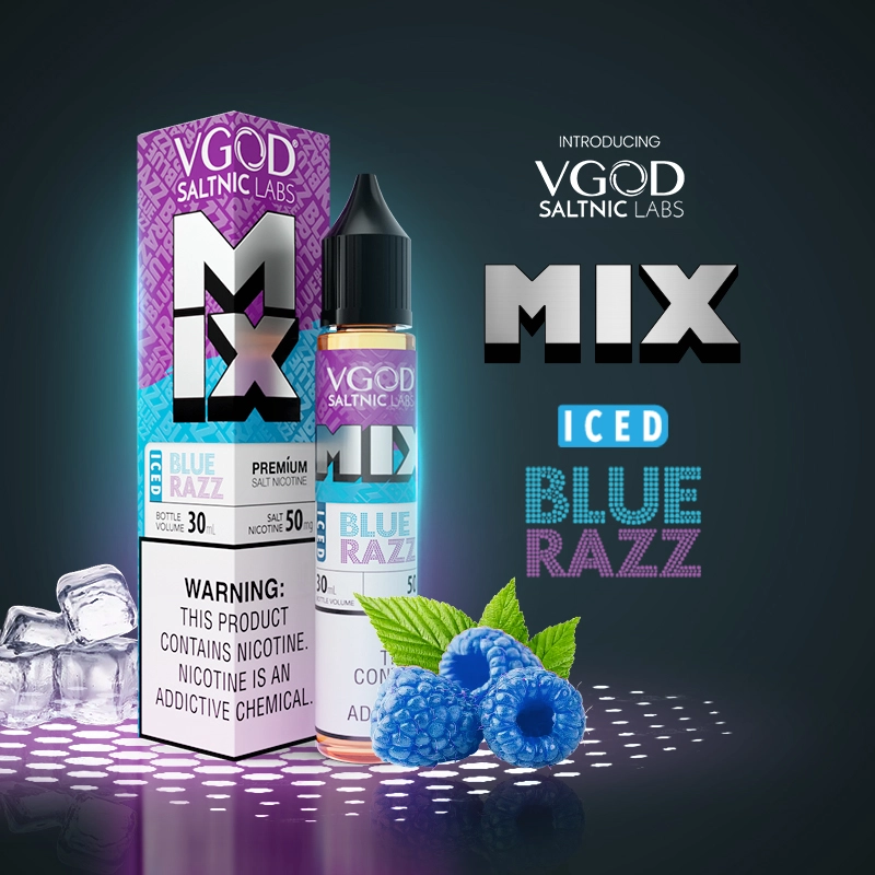 VGOD MIX Iced Blue Razz Nic SaltNic E-Liquid 50