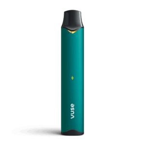 Teal colored Vuse Alto power unit 깨끗한 틸 컬러와 심플한 디자인을 강조한 알토 기기 이미지.