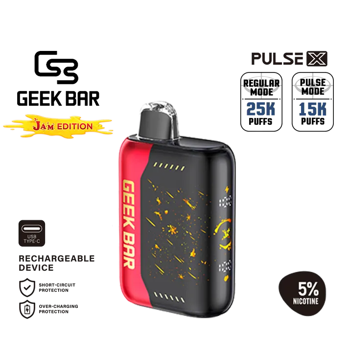 Geek Bar Pulse X Strawberry Jam – Jam Edition