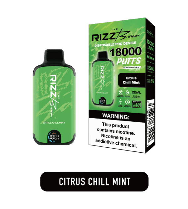 Light icy citrus finish 시트러스 첫향과 민트 마무리가 담긴 제품 이미지. 전체적으로 상큼하고 시원한 무드가 살아 있다.