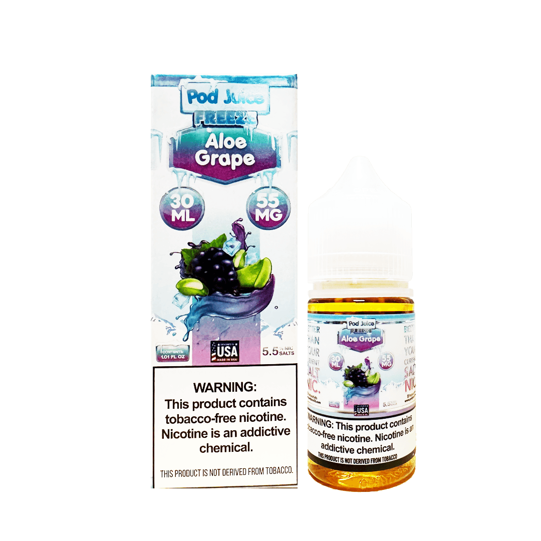 Pod Juice Aloe Grape Freeze Salt E-Liquid 55