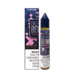 Sweet mixed-berry candy burst with a juicy finish — 생동감 있는 베리 컬러와 캔디감이 강조된 VGOD Berry Bomb 50mg 솔트닉 병 이미지.