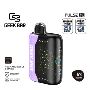 Zesty lime berry orange fusion with clean citrus finish — 라임·베리·오렌지가 조화된 상큼한 과즙 베이핑을 느낄 수 있는 Geek Bar Pulse X Lime Berry Orange 5% 디바이스.