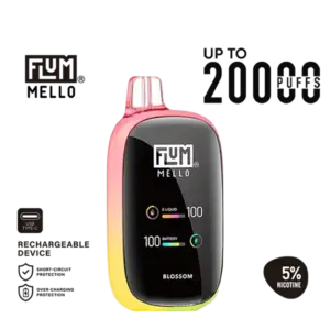 Flum Mello 20K Blossom 50mg 5% disposable vape 플럼 멜로 20K 블로썸 고농도 일회용 전자담배