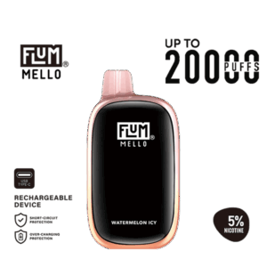 Flum Mello 20K Watermelon Icy 50mg disposable vape 5% salt nicotine
