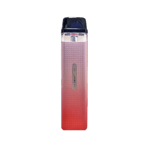 “Soft sakura pink metallic finish with compact pod design — 벚꽃 핑크톤과 미니멀한 라인이 조화된 Vaporesso XROS Mini Sakura Pink 디바이스 이미지.
