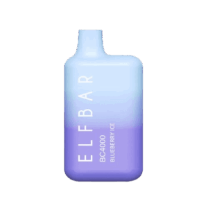 Sweet ripe blueberry aroma with refreshing ice edge — 베리 그래픽과 아이스 블루 포인트가 조화된 BC5000 Blueberry Ice 디스포저블.