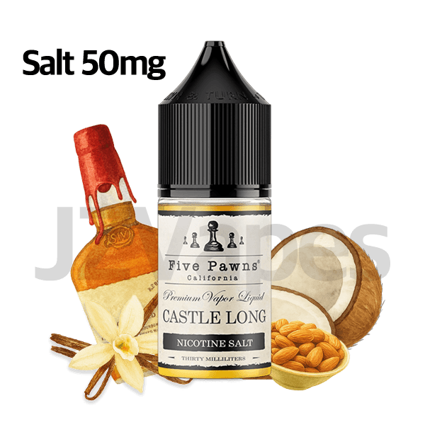 Five Pawns CastleLong SaltNic E-Liquid 50