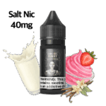 Soft cream dessert profile with gentle strawberry note — 크리미한 디저트 중심에 은은한 딸기 포인트가 살아 있는 Suicide Bunny Mothers Milk 솔트닉 5% 액상.