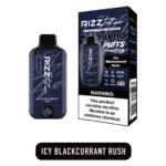 Frozen blackcurrant profile 블랙커런트의 달콤·새콤함과 아이스 쿨링이 조화된 클로즈업. 과일감이 선명하고 차가운 톤이 깔끔하게 드러난다.