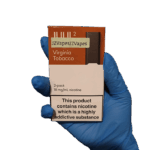 Smooth natural tobacco inhale with earthy warm notes — 담백한 토바코 감성을 담은 Virginia Tobacco JUUL2 팟 패키지.