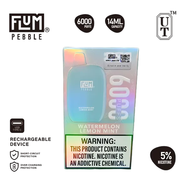 Flum Pebble Watermelon Lemon Mint