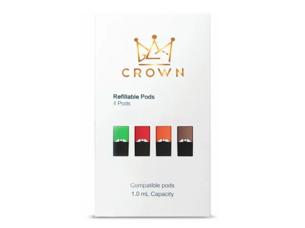 Juul Empty Pods — 줄 빈 팟 카트리지, refillable design for JUUL device users.