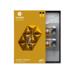 Soft warm tobacco mood 밝은 골든 톤으로 표현된 Vuse Alto Golden Tobacco 포드 패키지 이미지.