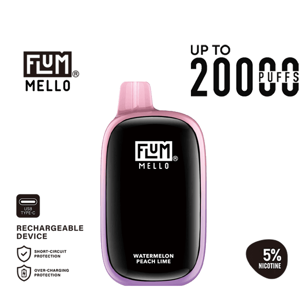 FLUM Mello 20k – Watermelon Peach Lime