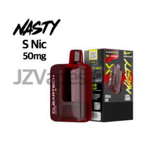 Nasty Bar X 30000 Cola Ice 5% 일회용 베이프 – 달콤한 콜라맛과 시원한 아이스감이 어우러진 red color vape device.
