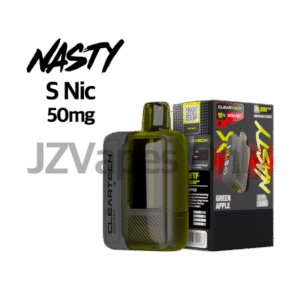 Nasty Bar X 30000 Green Apple Disposable (5%) — 상큼하고 달콤한 청사과 향이 퍼지는 베이프, crisp and sweet green apple flavor with a refreshing exhale, delivering a juicy and tangy vape experience in every puff.