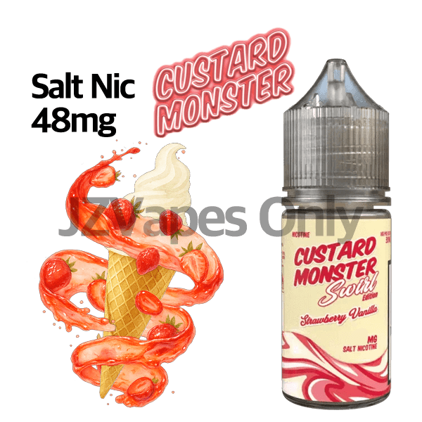 Strawberry Vanilla By Custard Monster E-liquid 48