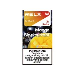 RELX Pod Pro 2 Mango Blackcurrant 3 percent pods Korea fruity RELX pods smooth authentic