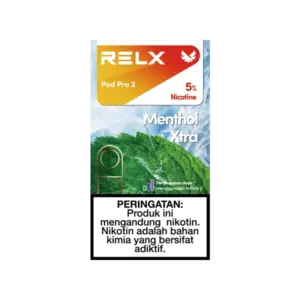 RELX Pod Pro 2 Menthol Xtra 5 percent pods Korea strong menthol RELX pods authentic