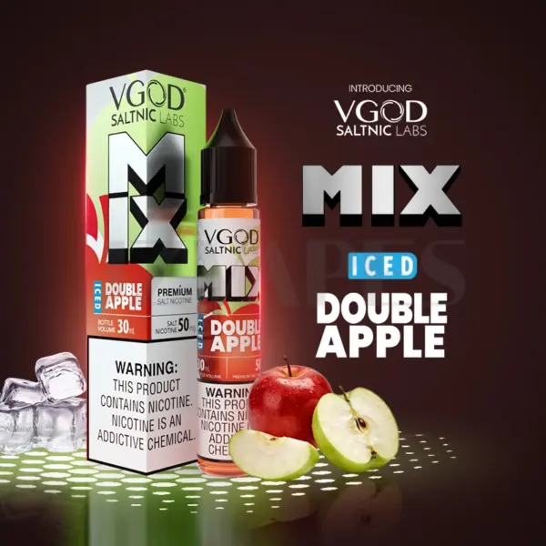 VGOD Mix Series Iced Double Apple 50mg Salt Nicotine E-Liquid USA Version | VGOD Vape Korea