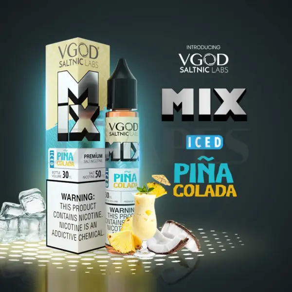 VGOD Mix Series Iced Pina Colada 50mg Salt Nicotine E-Liquid USA Version | VGOD Vape Korea